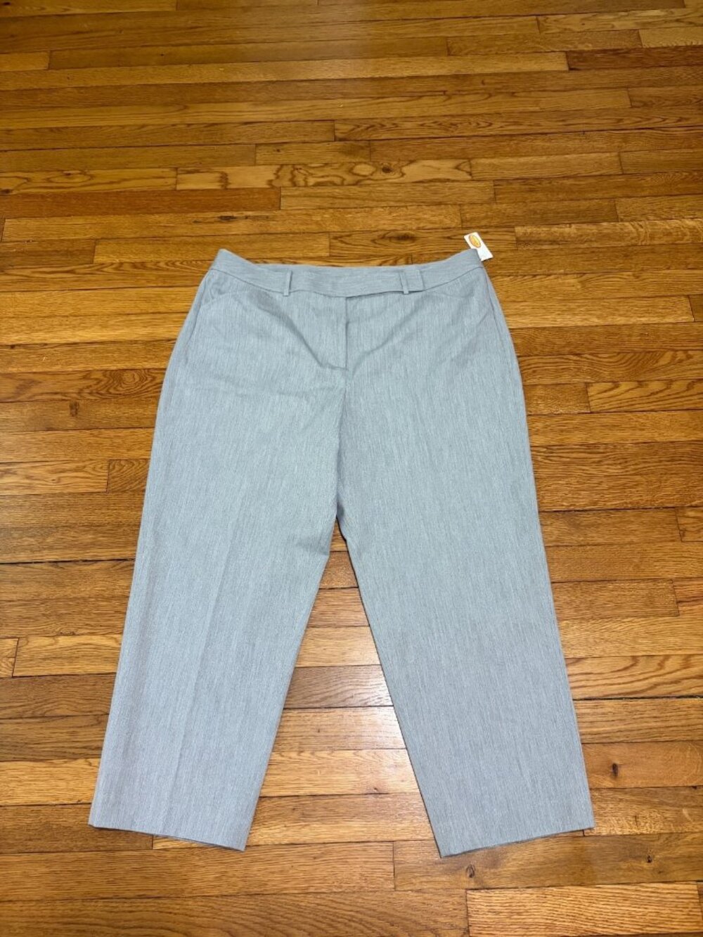 Talbots Women’s Cropped Dress Pants Plus Size 20 Gray Stretch Career Trouser NWT